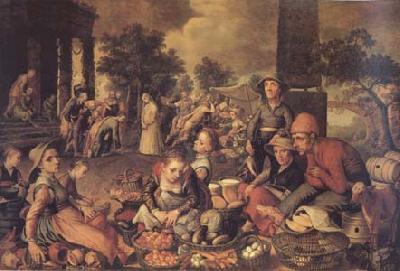 Pieter Aertsen Christ and the Adulteress (mk14)